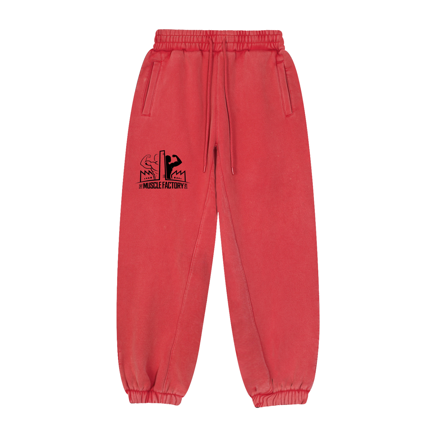 Fleeced Jogger Sweatpants - Black Logo