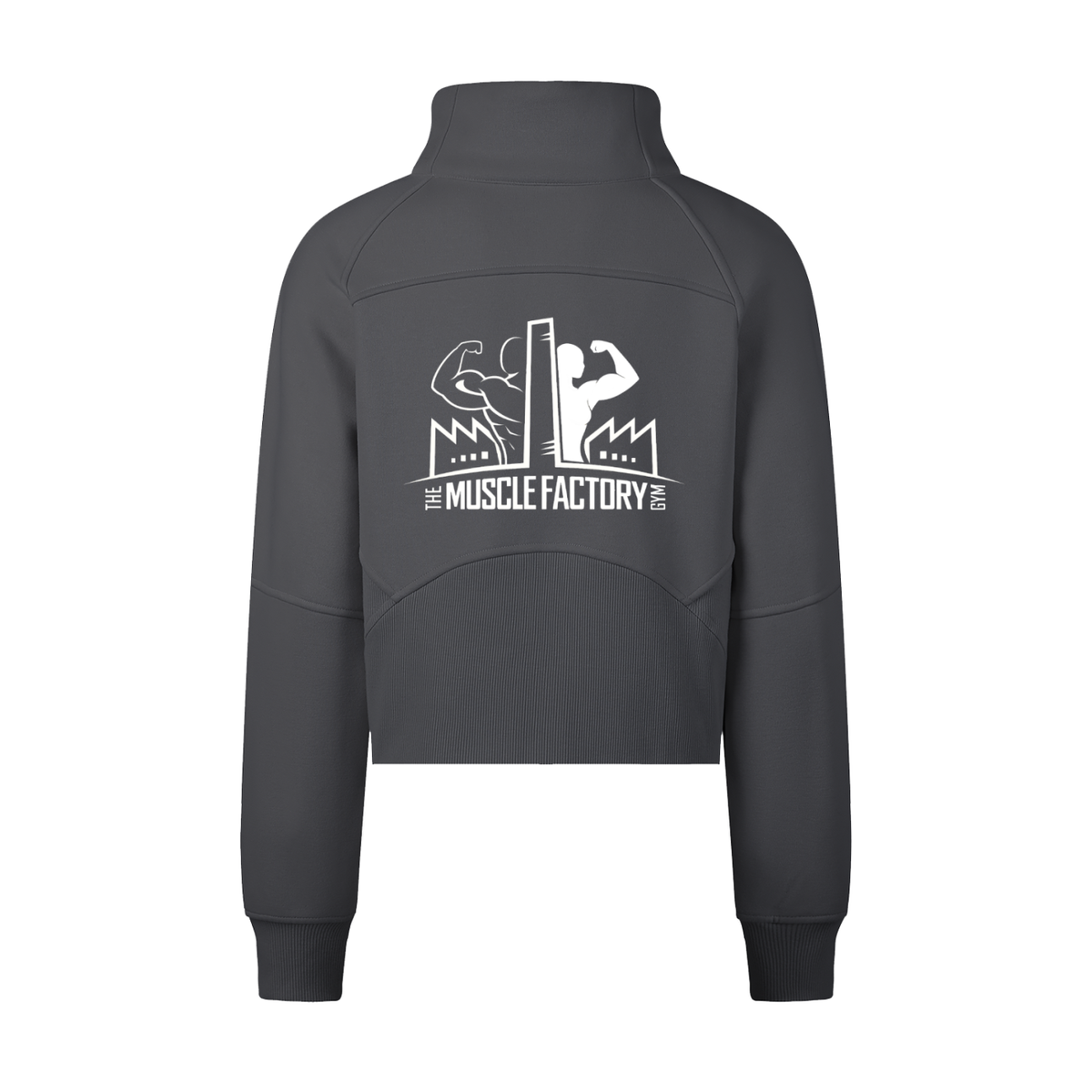 Cropped Half-Zip Sweatshirt