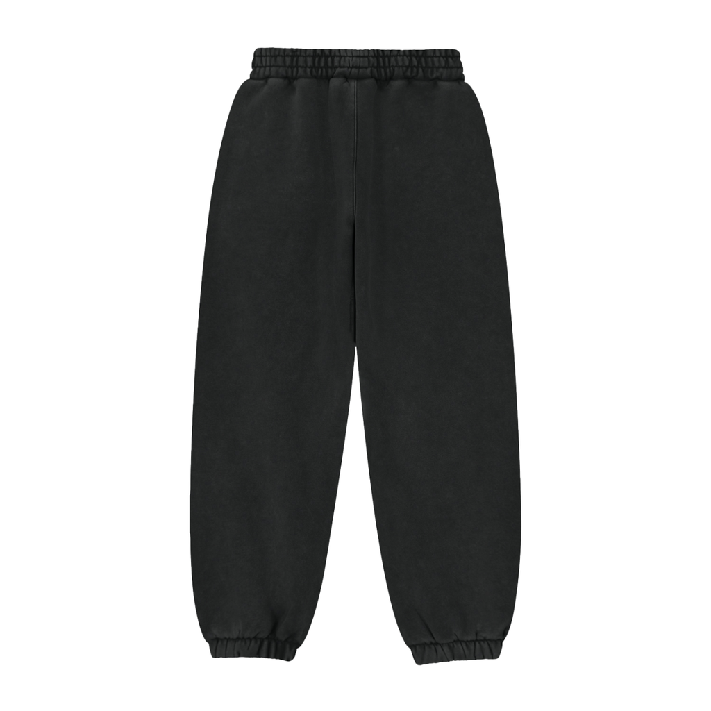 Fleeced Jogger Sweatpants - White Logo