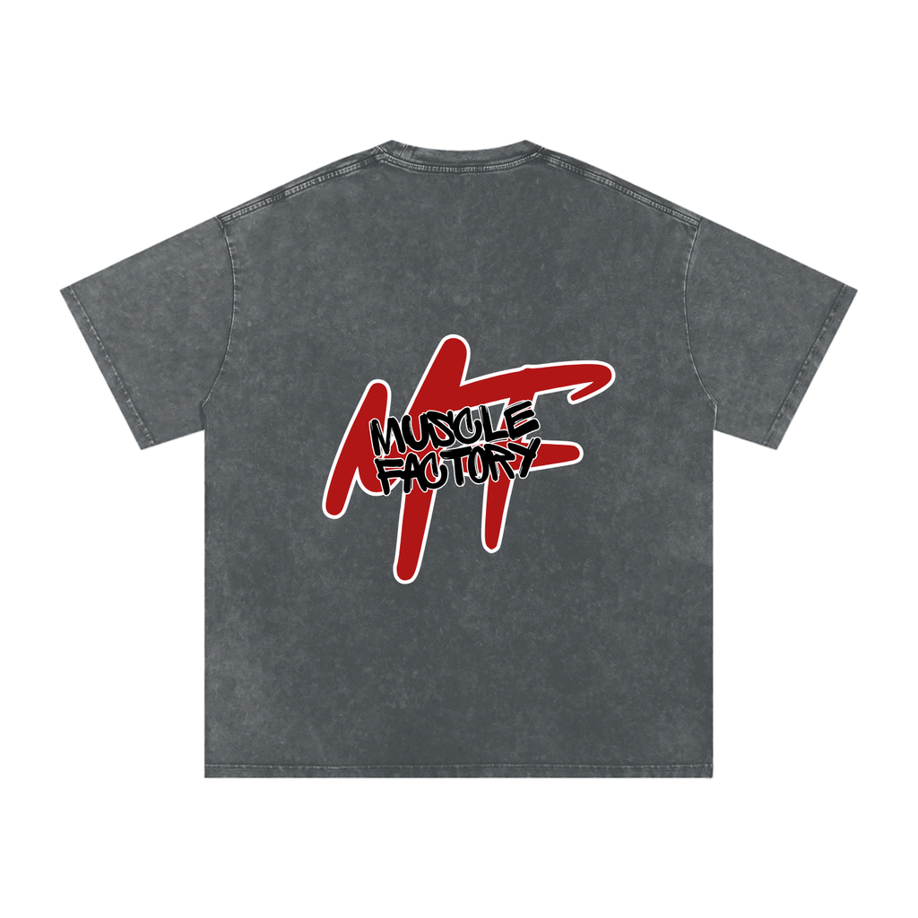 Snow Washed Oversized Cotton T-Shirt