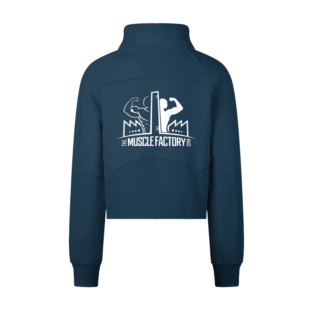 Cropped Half-Zip Sweatshirt