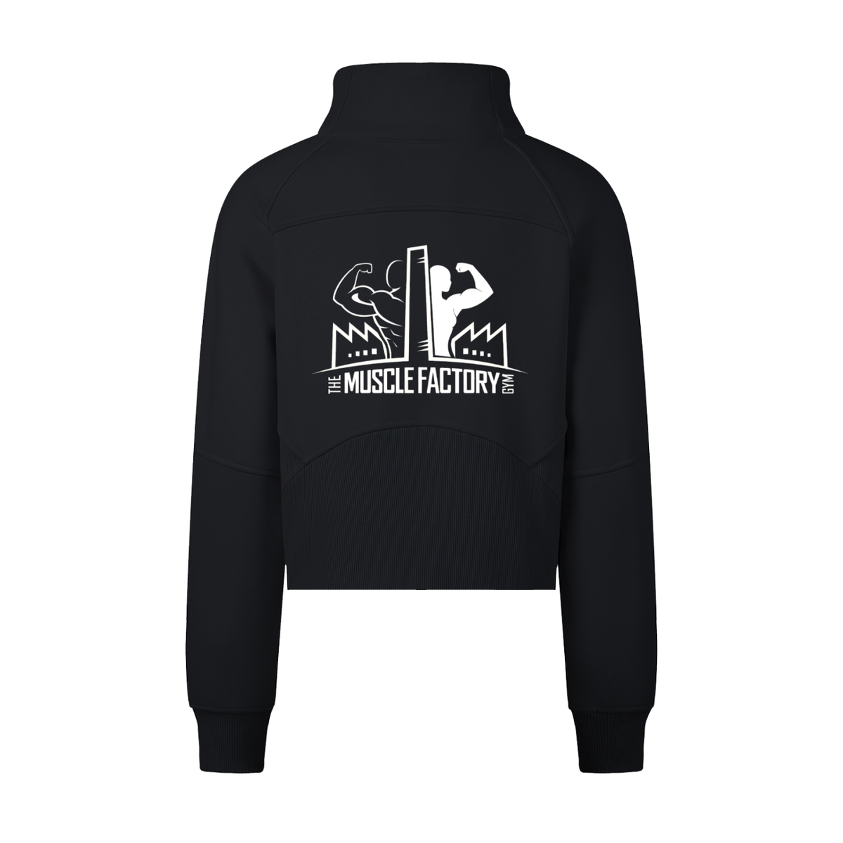 Cropped Half-Zip Sweatshirt