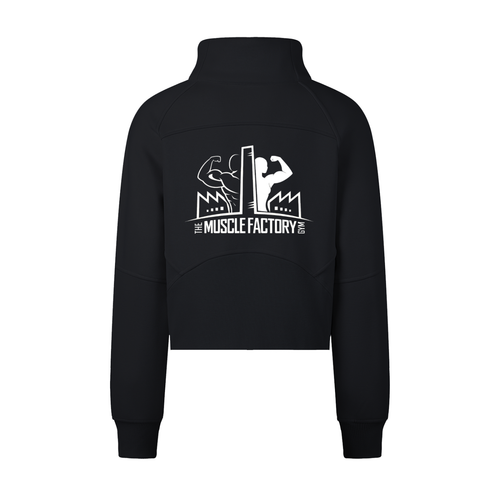 Cropped Half-Zip Sweatshirt