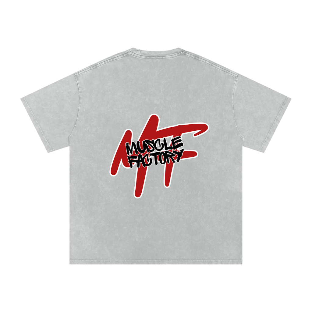 Snow Washed Oversized Cotton T-Shirt