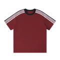 Colourblock Striped T-Shirt - Red
