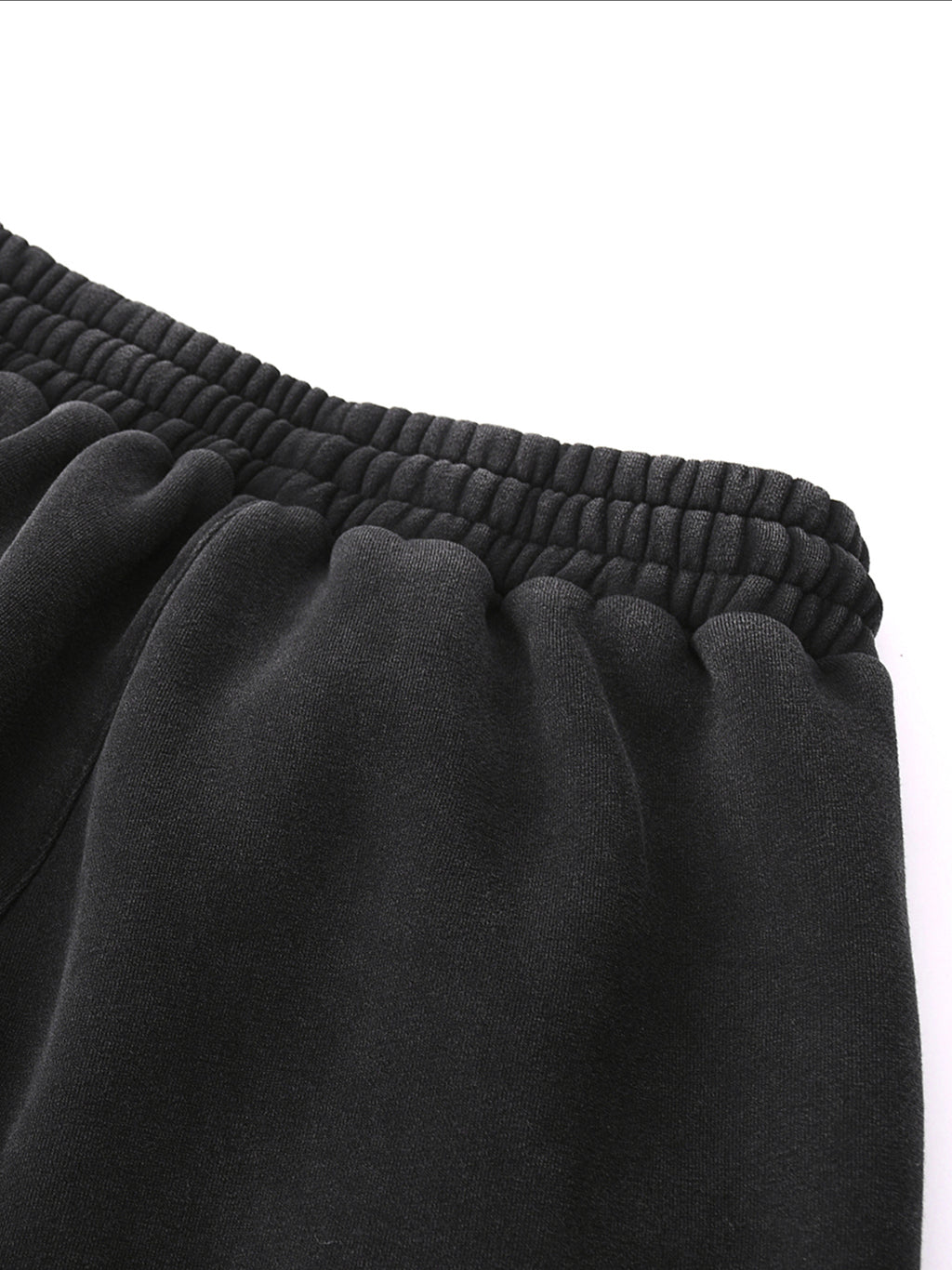Fleeced Jogger Sweatpants - Black Logo
