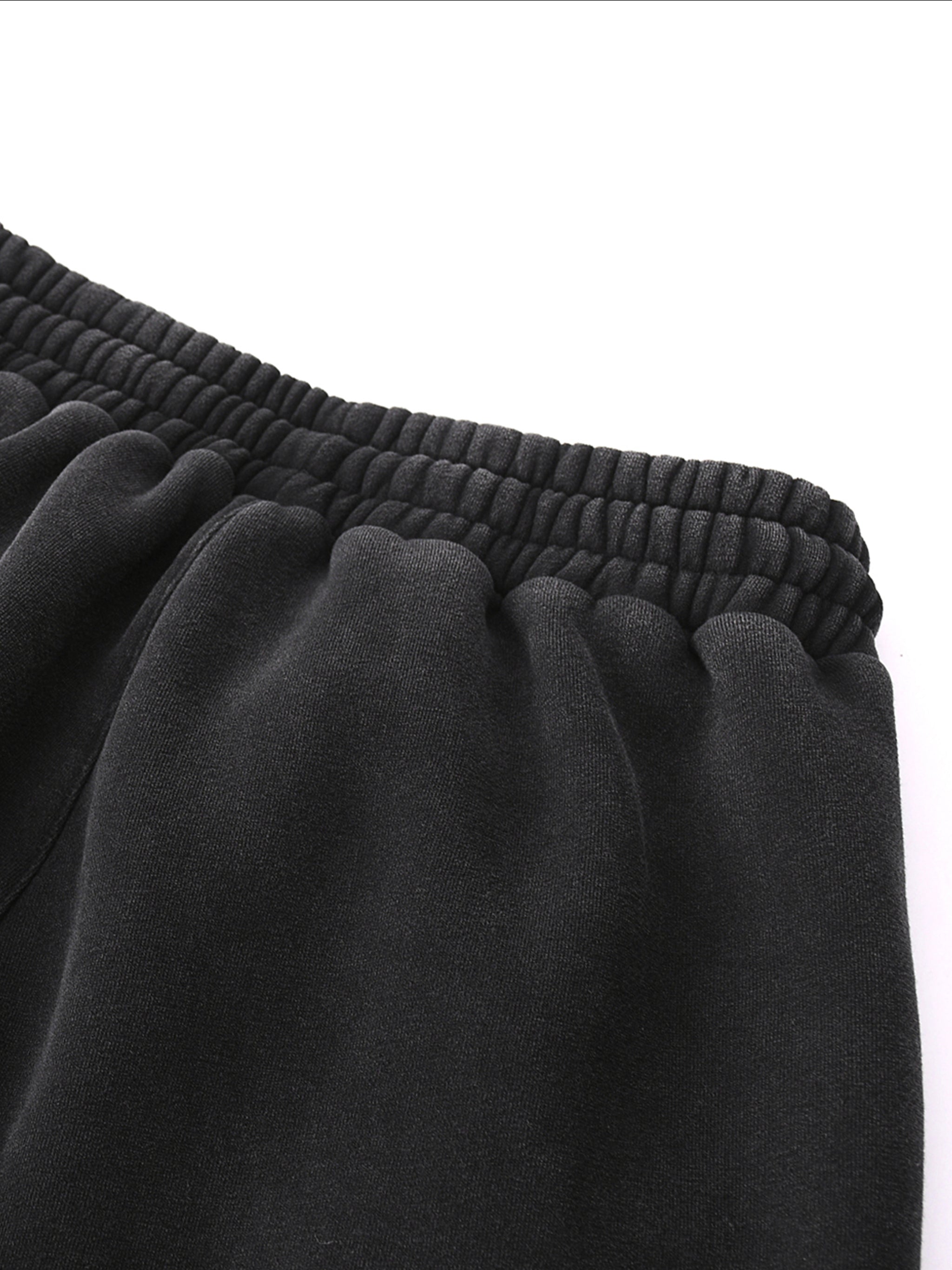 Fleeced Jogger Sweatpants - White Logo
