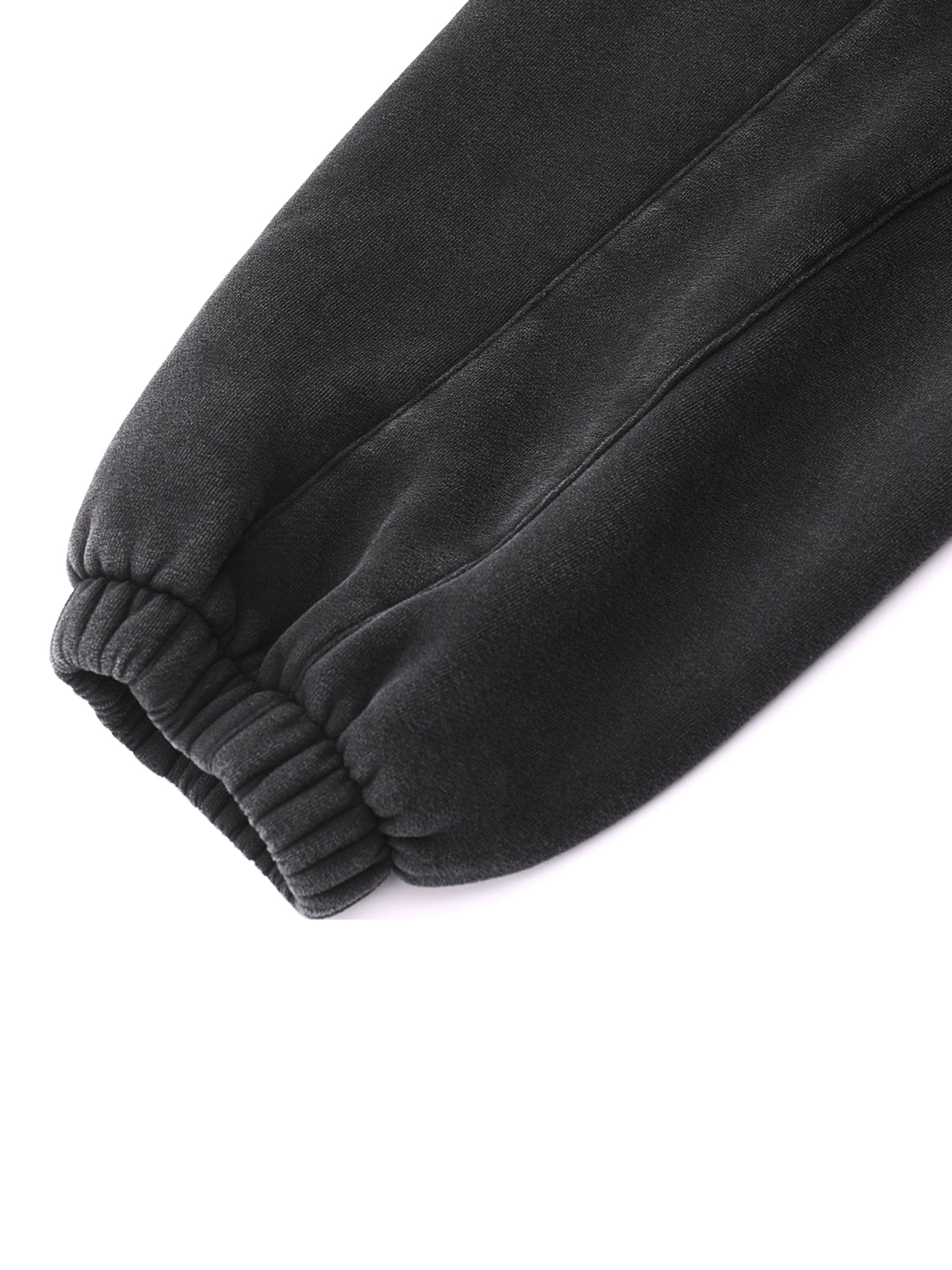 Fleeced Jogger Sweatpants - Black Logo