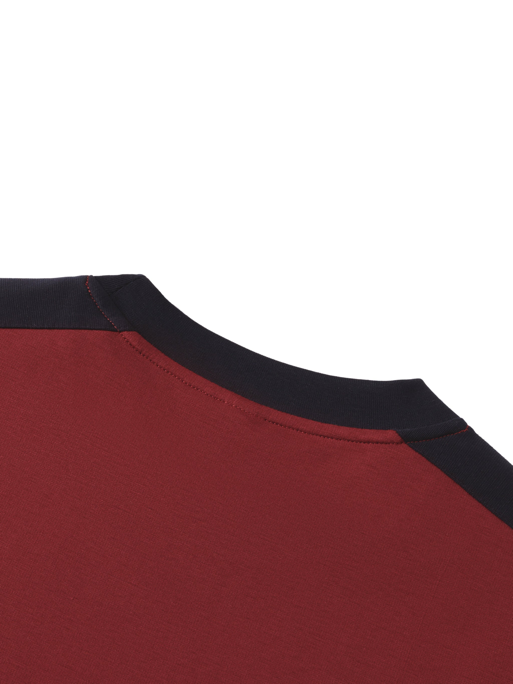 Colourblock Striped T-Shirt - Red